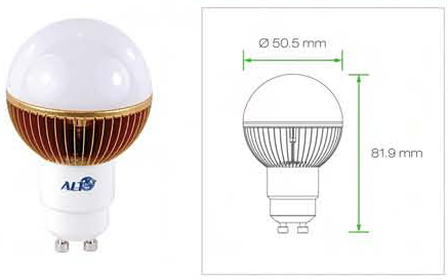 GU10 G19 Kogellamp 220V GU10 / GZ10 lampen