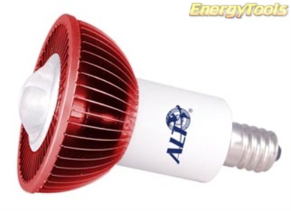 MR16 spotje E14 230V 1W Luxeon rood 38° led spot 50Lm - led spots