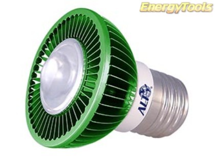 Led Spotje MR16 E27 Cree XP-E 7W groen 30° 400Lm