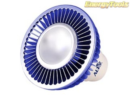 MR16 spotje GU10 230V 1W Luxeon blauw 120° led spot 35Lm - led spots