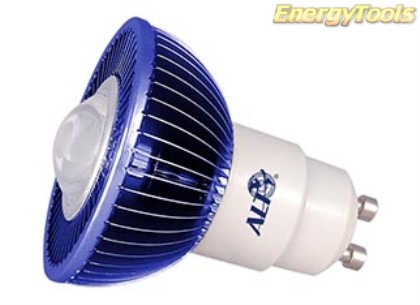 Hoop van professioneel zo MR16 GU10/GZ10 led spotje 220V Epistar 5W blauw 60° 70Lm EnergyTools.nl