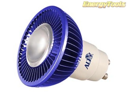 MR16 spotje GU10 230V 1W Luxeon blauw 38° led spot 35Lm - led spots