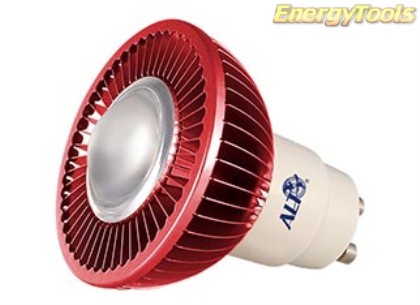 MR16 spotje GU10 230V 1W Luxeon rood 60° led spot 50Lm - led spots