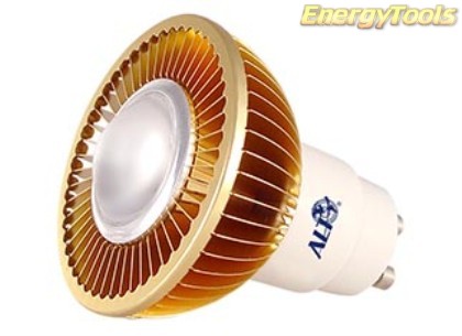 MR16 spotje GU10 230V 1W Luxeon warmwit 120° led spot 70Lm - led spots