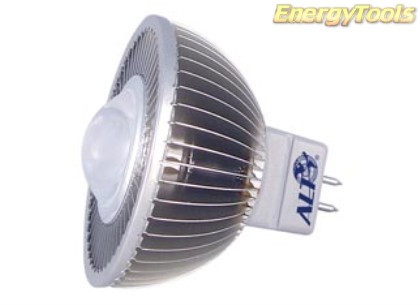 MR16 spotje GU5.3 12V 1W Luxeon neutraalwit 38° led spot 120Lm - led spots