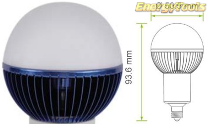 Led kogel E11 G19 230V 1W blauw 35Lm 180° Luxeon Rebel - led kogellampen