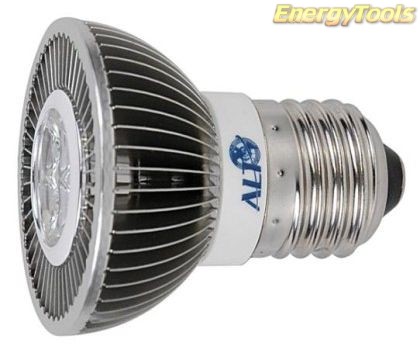 Led spot E27 MR16 230Volt 7Watt koud wit 520Lm 15° Luxeon - led spots