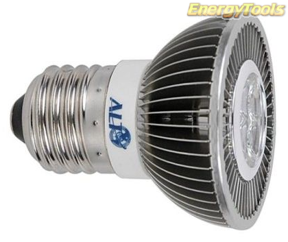 Led spot E27 MR16 230Volt 7Watt neutraal wit 520Lm 15° Luxeon - led spots