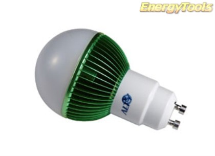 Led kogel GU10 G19 230V 1W groen 120Lm 180° Luxeon Rebel - led kogellampen