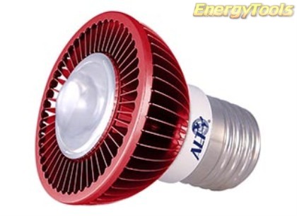 MR16 spotje E27 230V 1W Luxeon rood 38° led spot 50Lm - led spots