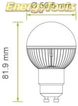 gu10 g19 led groeilamp afmeting