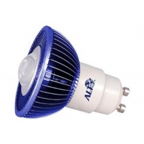 MR16 spotje GU10 230V 3W Luxeon blauw 60° led spot 65Lm - led spots