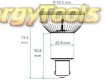 BA15S 7 Watt MR16 12V spotje Cree XT-E led