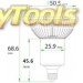 e11 led spotje mr16 spots afmetingen CREE